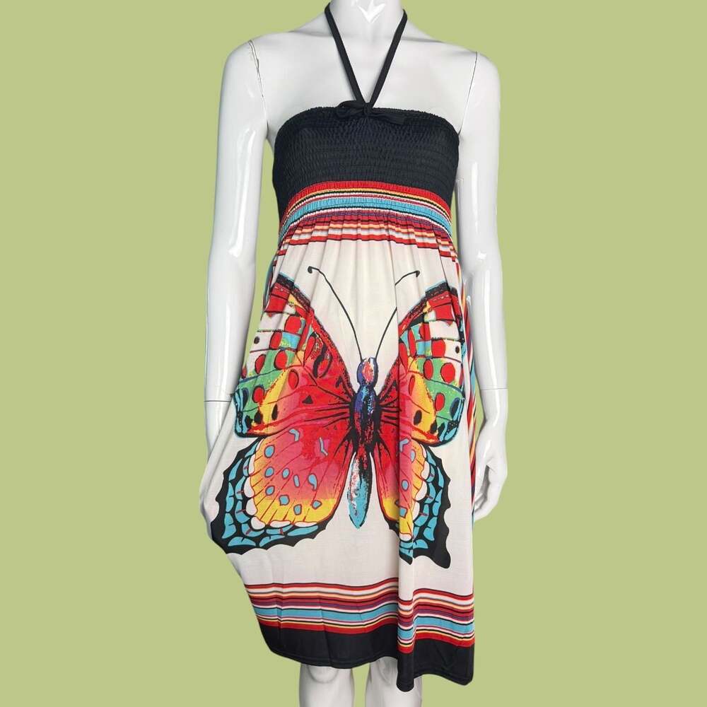 Y2K Butterfly Halter Sundress - Picture 8 of 8